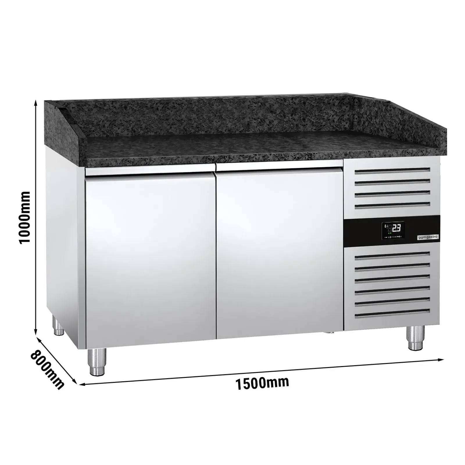 Холодильний стіл для піци PREMIUM GGM Gastro POS158SG