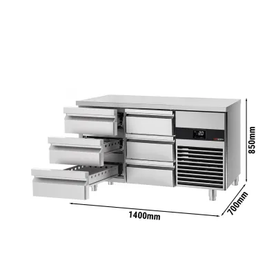 Холодильный стол PREMIUM - 1.4 x 0.7 m GGM Gastro KTF147ND-EF#6S
