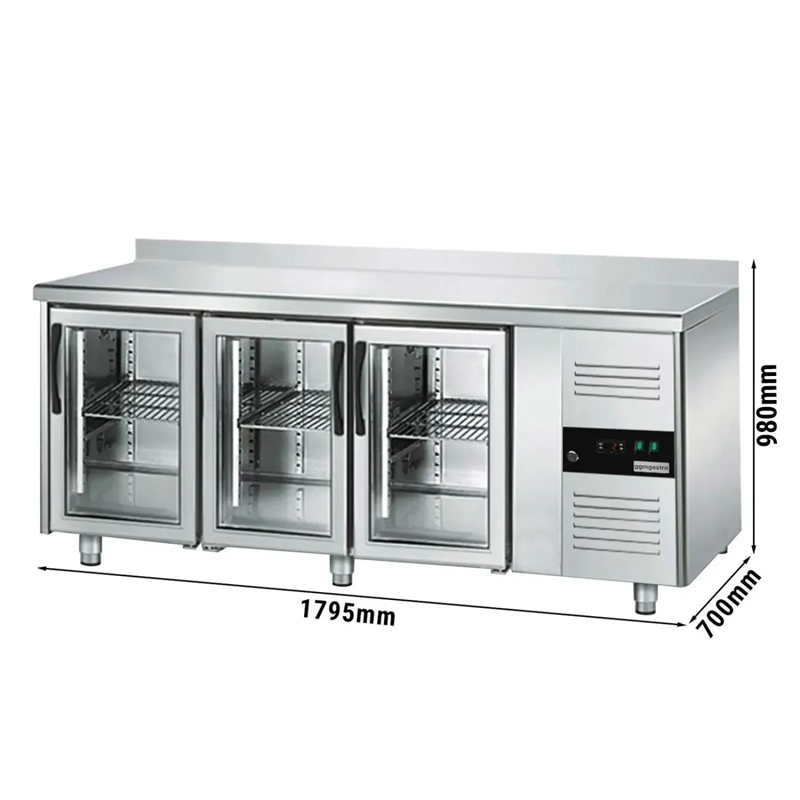 Холодильный стол для напитков PREMIUM - 1,8 x 0,7 m GGM Gastro KTS187AND#3G