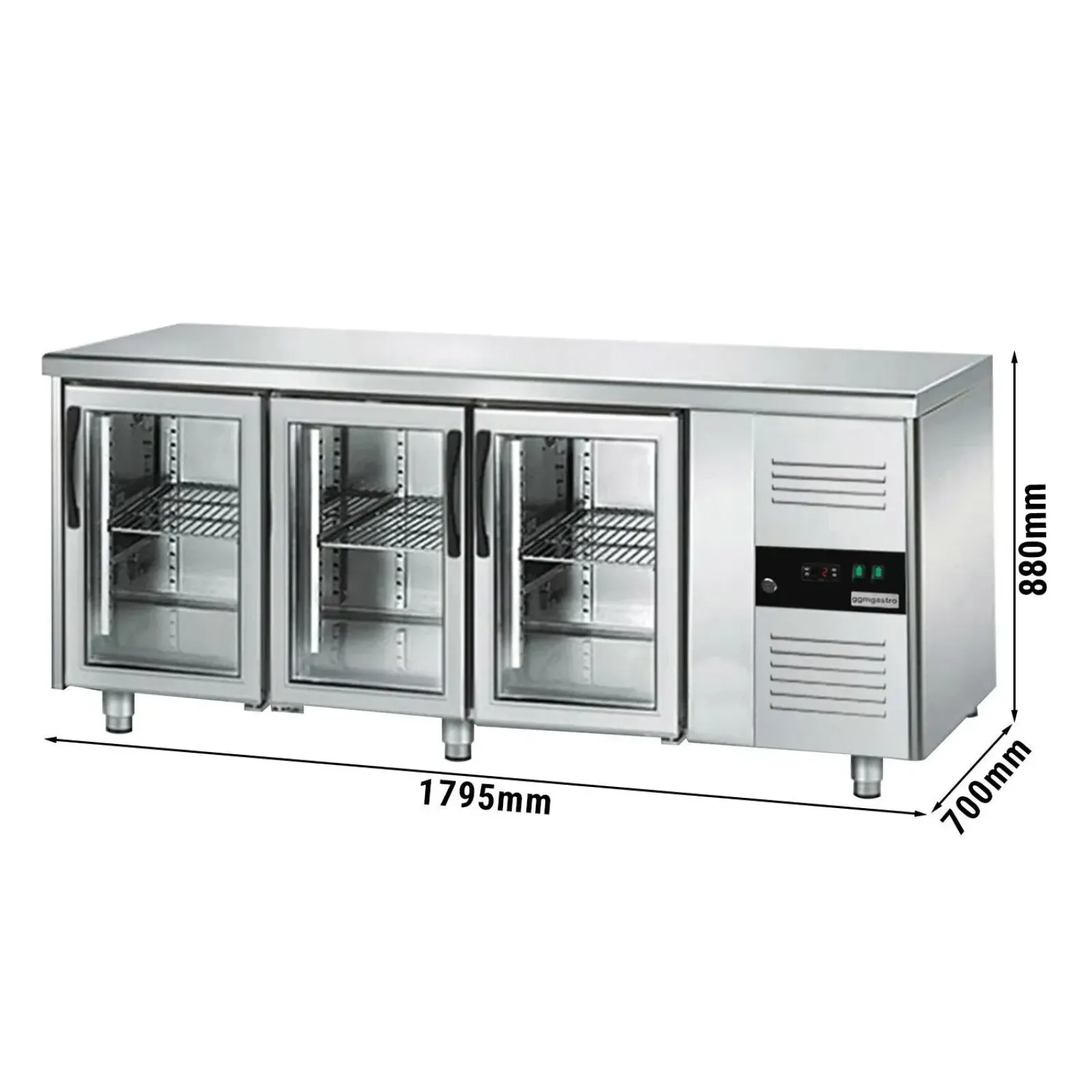 Холодильный стол для напитков PREMIUM - 1,8 x 0,7 m GGM Gastro KTS187ND#3G