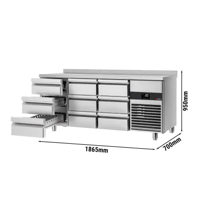 Холодильный стол PREMIUM - 1.86 x 0.7 m GGM Gastro KTF187AND-EF#9S