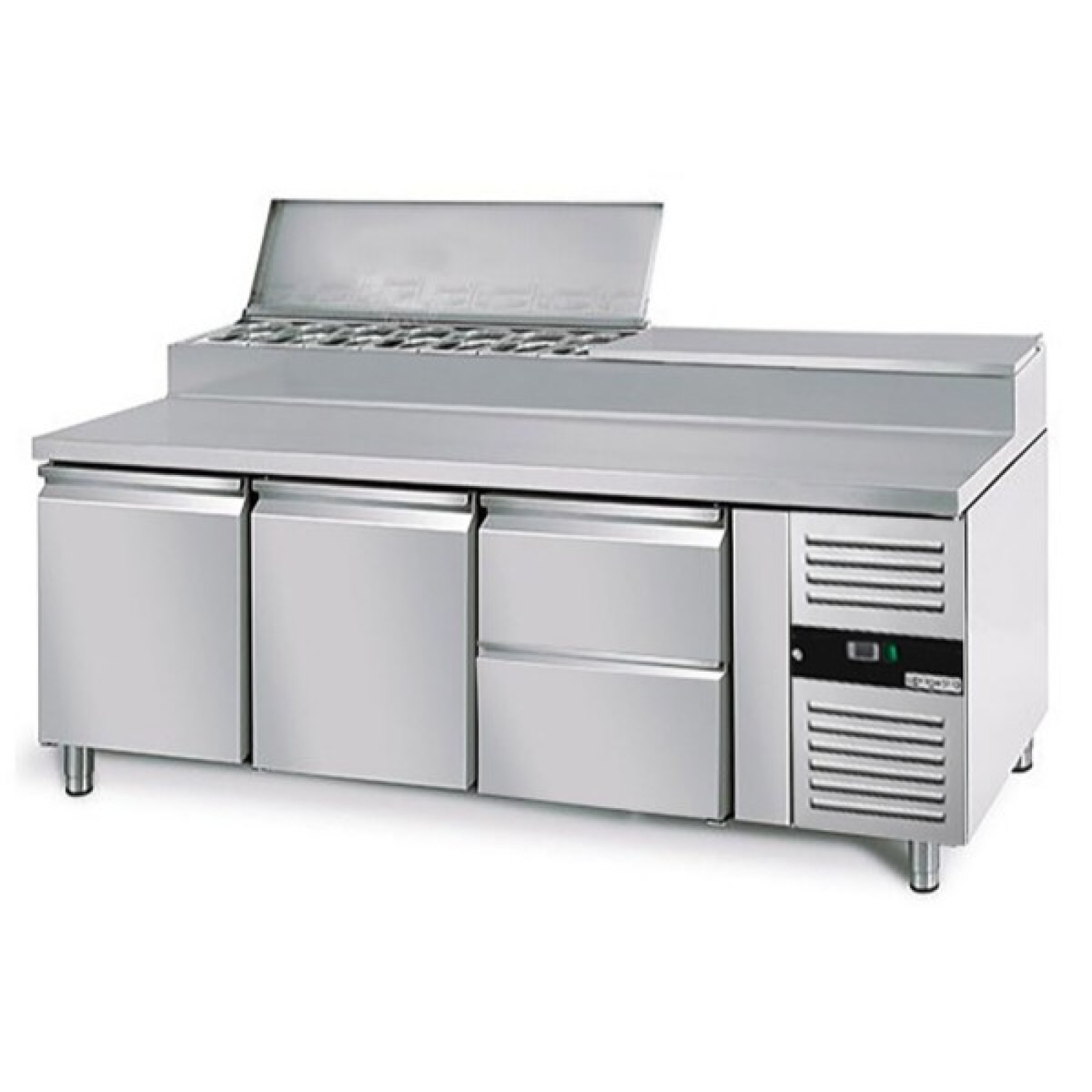 Холодильний стіл саладетта GGM Gastro ZBG207ND#SBS1212