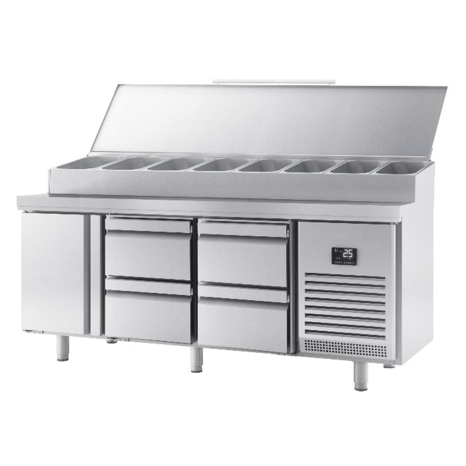 Холодильный стол саладетта GGM Gastro ZTI207#2#7SBI1212