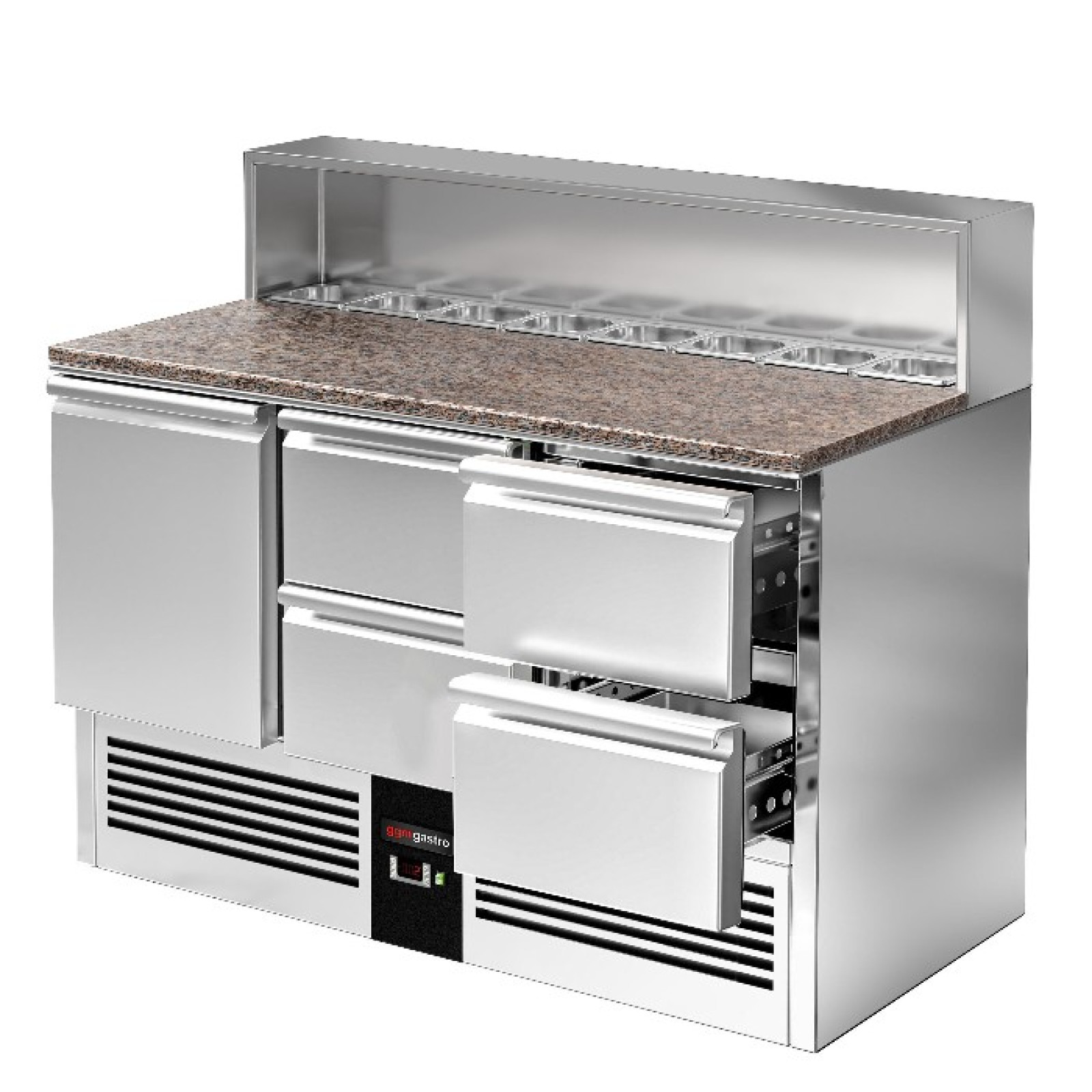 Холодильний стіл саладетта PREMIUM GGM Gastro SAG147GND#2#SBG1212