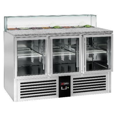 Холодильный стол саладетта PREMIUM GGM Gastro SAG147OG#GSG147E#GT