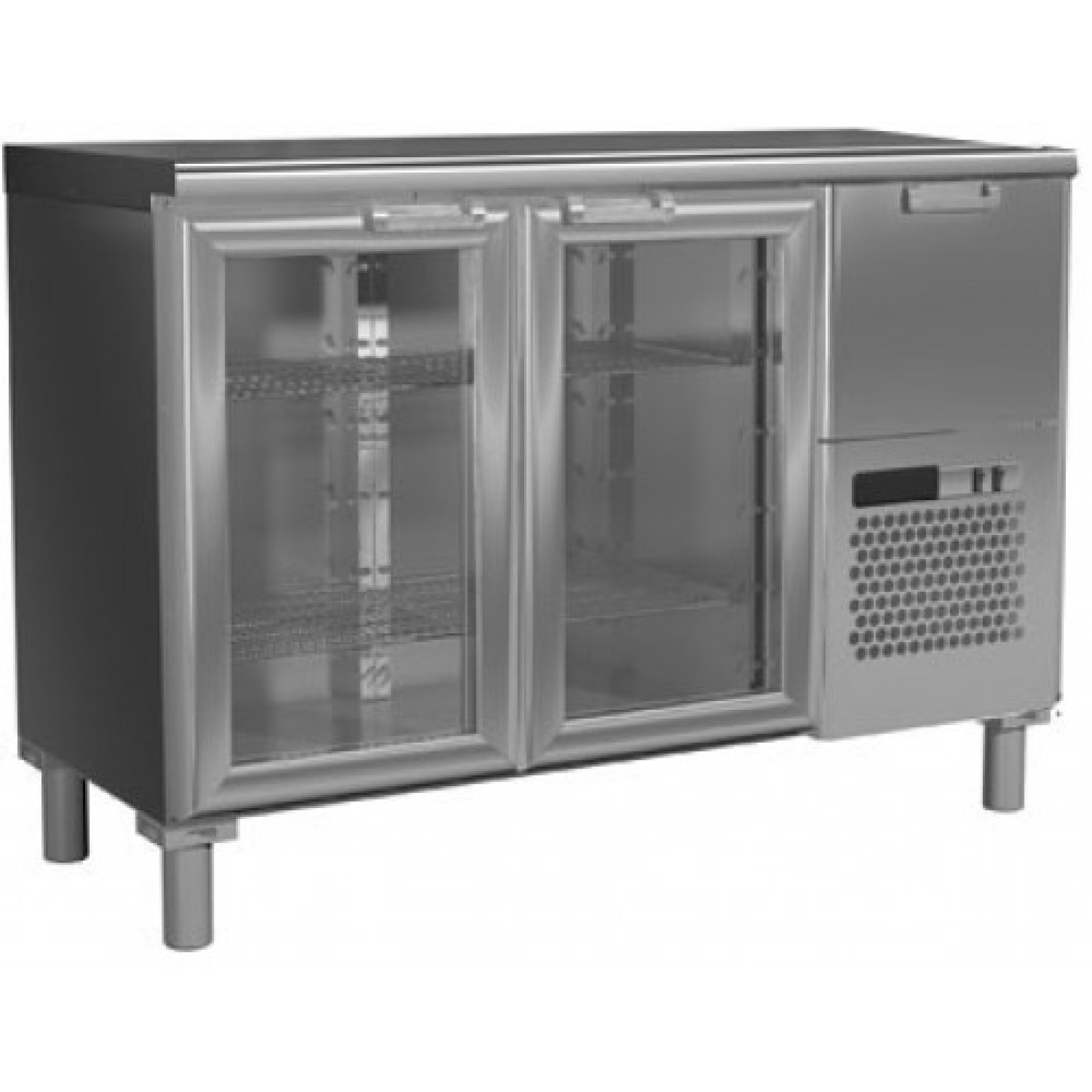 Холодильний стіл з прозорими дверцятами Carboma BAR-250 C