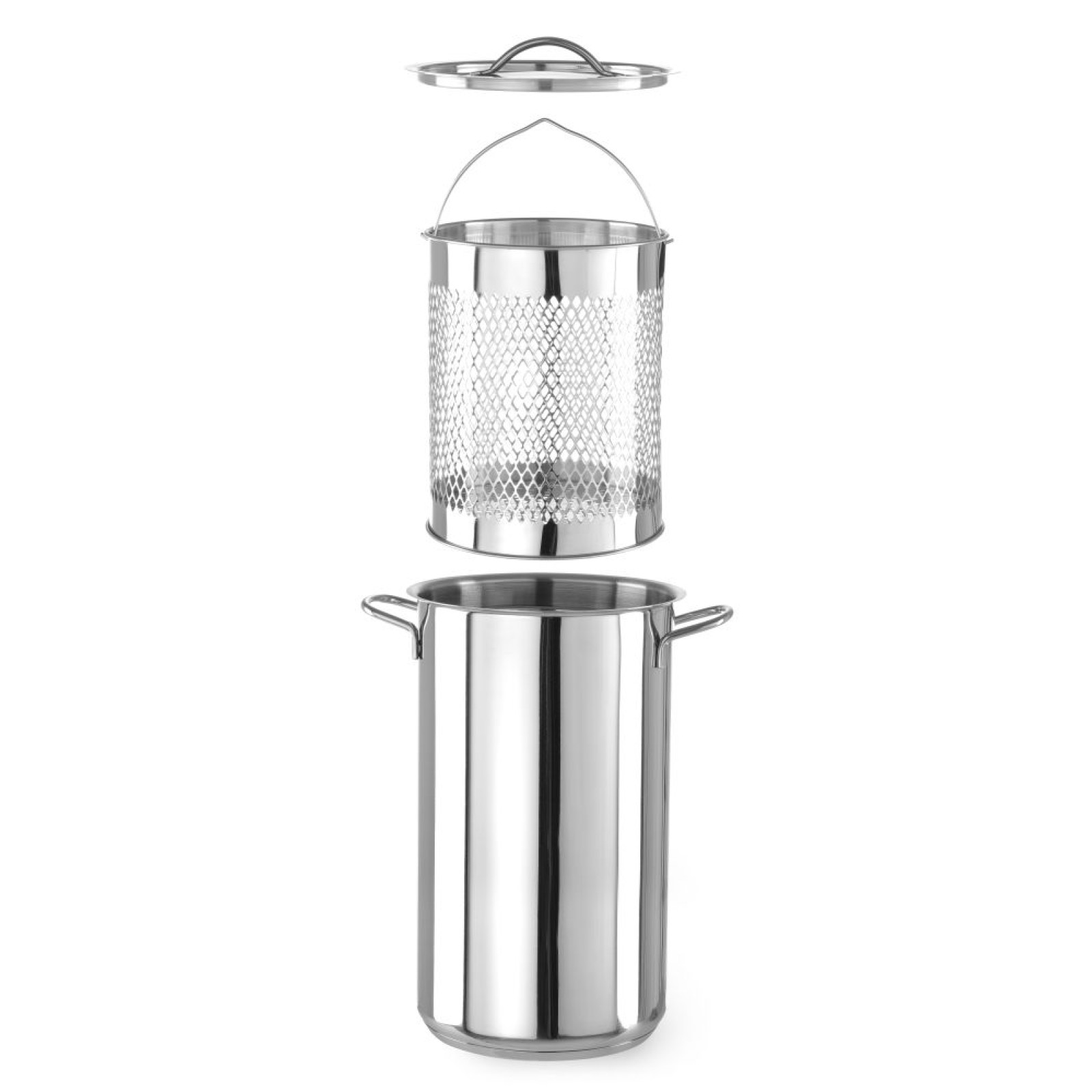 Каструля для спаржі XL - 5.5 L - ø160x(H)280 mm 833100 Hendi Aluminium;Stainless steel;18/0 Stainless steel