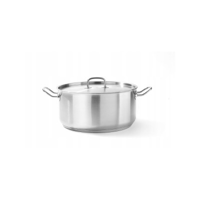 Каструля низька з кришкою Kitchen Line, 12 л, Ø320x(H)150 мм 836040 Hendi Aluminium;Stainless steel;18/0 Stainless steel