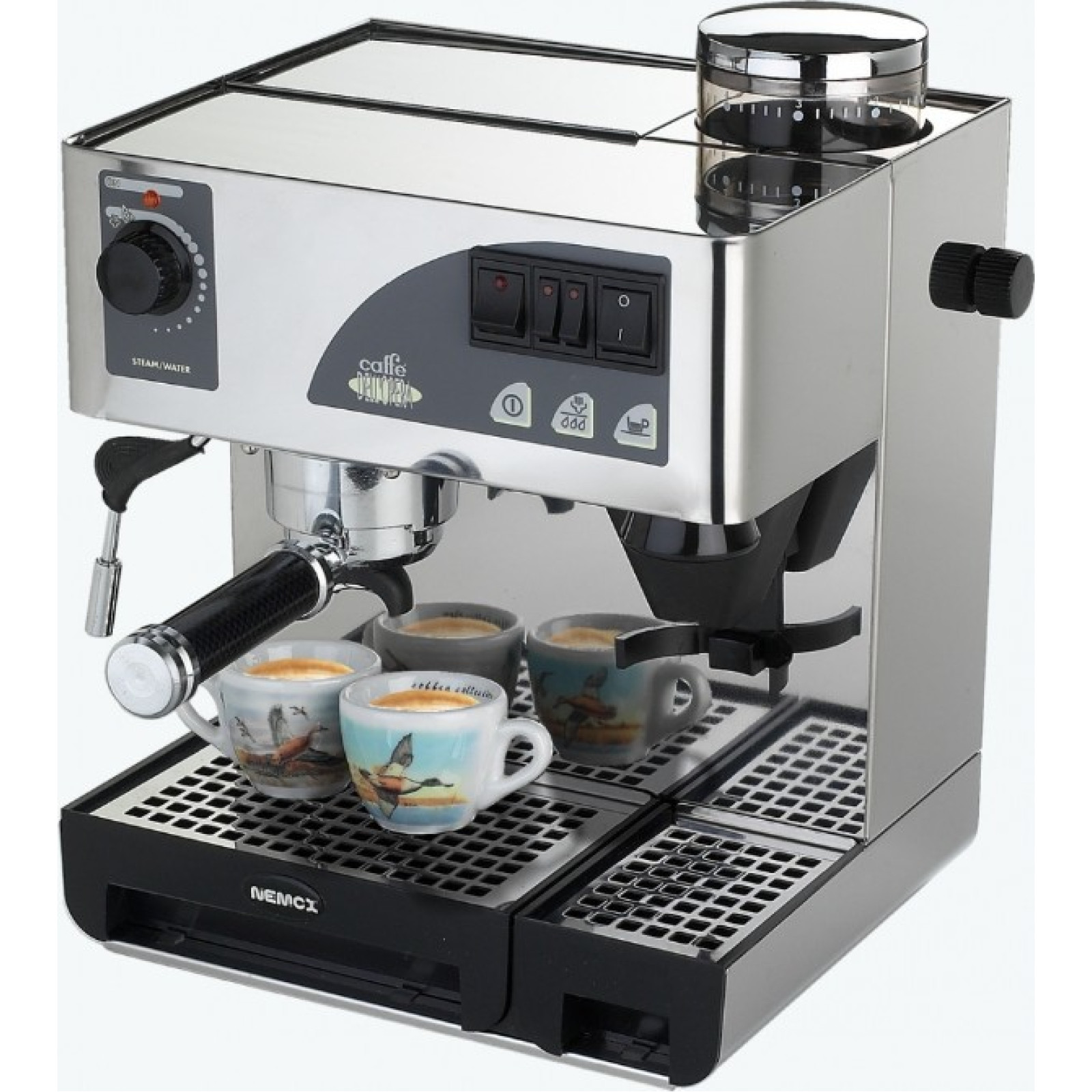 Кофемашина рожковая однопостовая со встроенной кофемолкой Nemox CAFFEE DELL'OPERA	