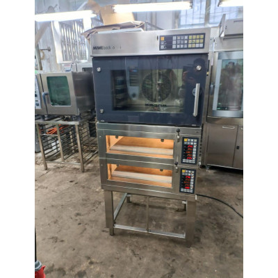 Комби-печь MIWE Backcombi 4.64/c2-64 с конвекционной печью+подовая двойная+подставка
