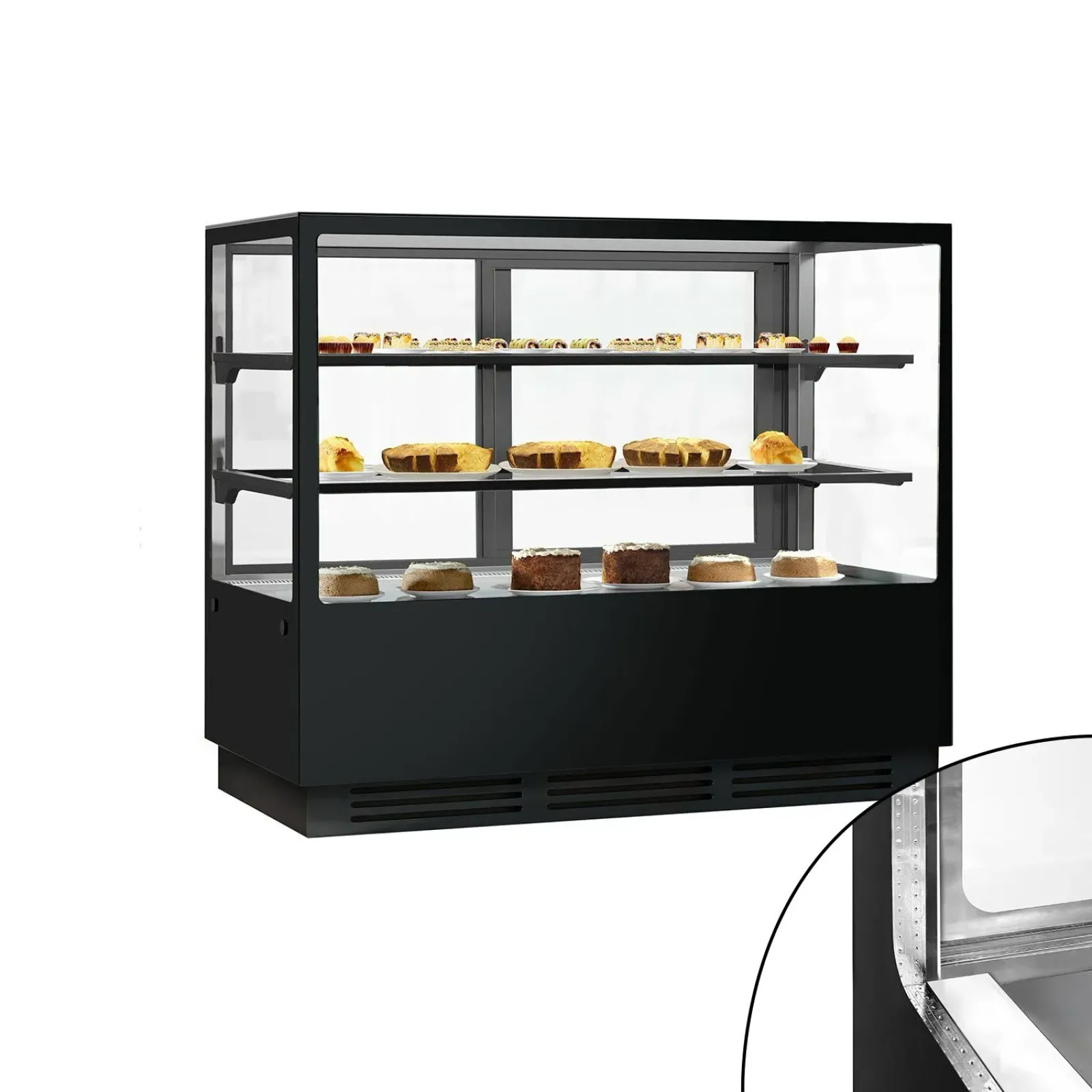 Кондитерская холодильная витрина GGM-Gastro KTGSF157S