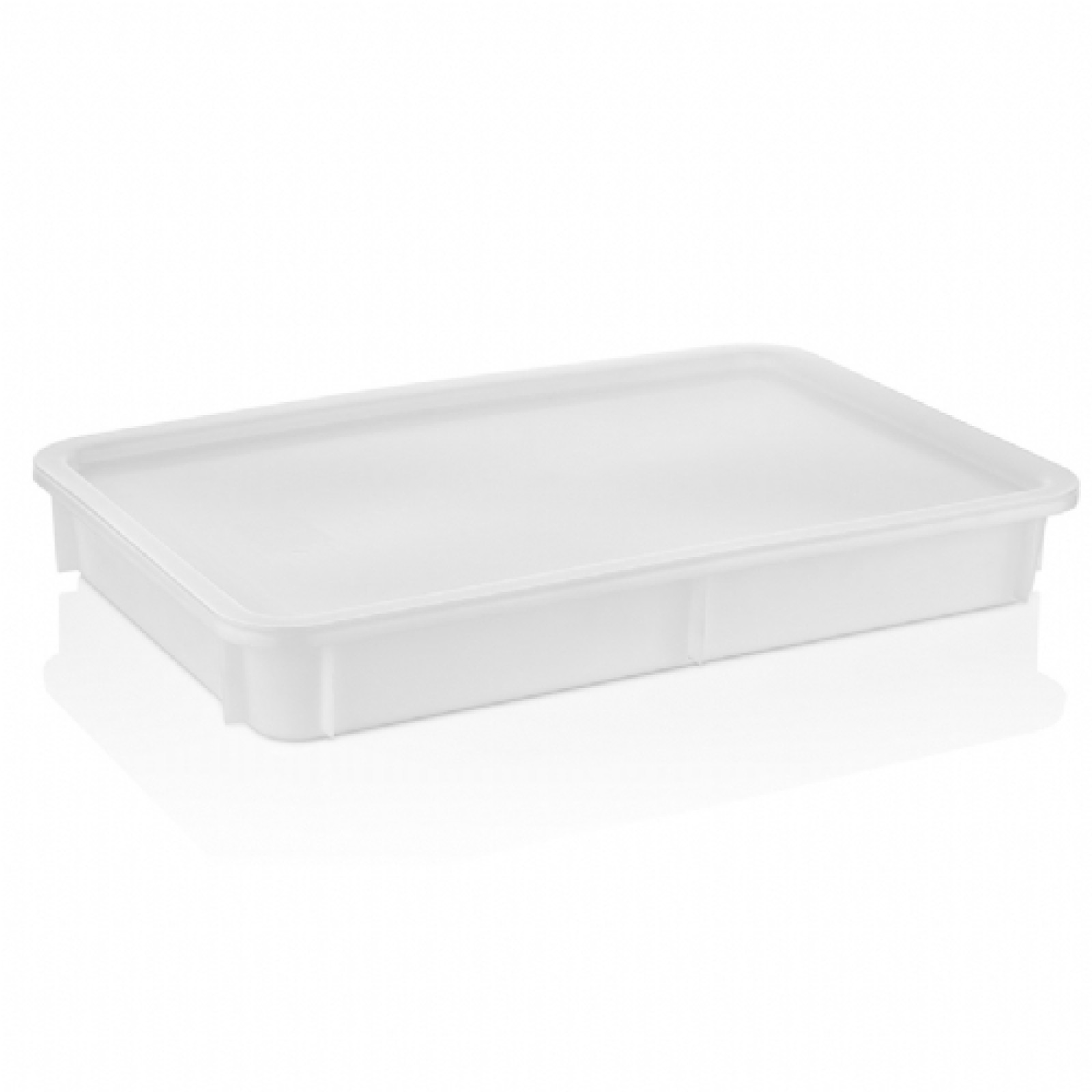 Контейнер для тіста для піци 600*400*75 мм (PP) GPH--0075 Gastro Plast PP Білий