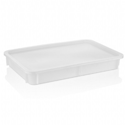 Контейнер для тіста для піци 600*400*75 мм (PP) GPH--0075 Gastro Plast PP Білий