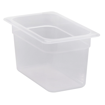 Контейнер GN 1/4 прозорий поліпропілен., Cambro, GN 1/4, 3,7L, Transparent, 162x265x(H)150mm 46PP190