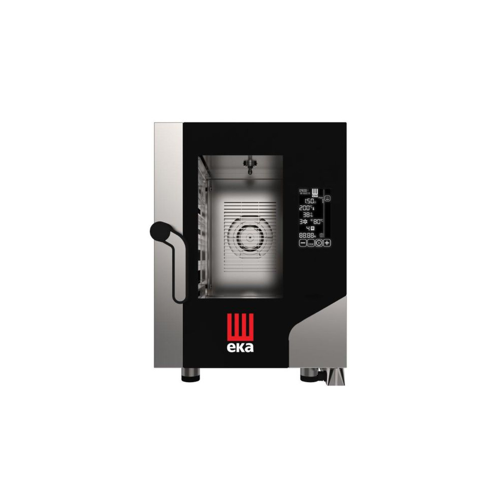 Конвектомат - Печь конвекционная паровая Hendi MKF623CBM Millenial черная Mask Gastro Compact 6x GN 2/3, электрическая, с электронным управлением