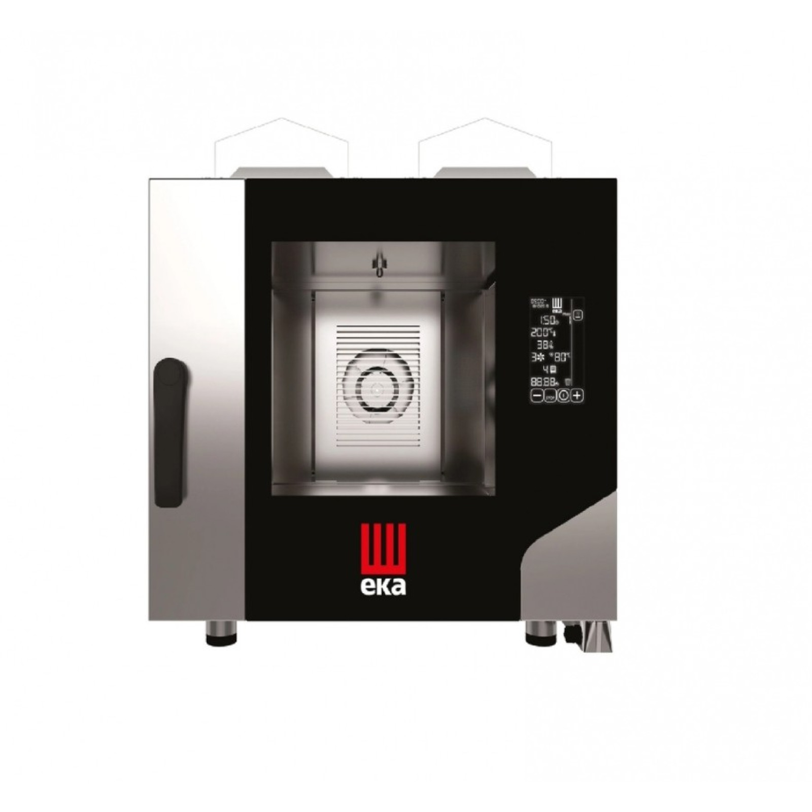 Конвекционная паровая печь Hendi MKF511GBM Millennial Black Mask GASTRO 5 x GN 1/1 газовая, с прямым разбрызгиванием, с электронным управлением