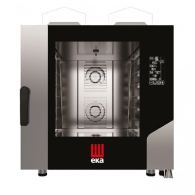 Конвекционная паровая печь Hendi MKF664GBM Millennial Black Mask BAKERY 6 x 600 x 400 газовая, с прямым разбрызгиванием, электронным управлением