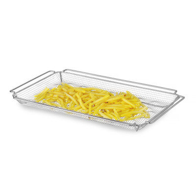 Кошик для духової шафи для картоплі-фрі, хвилястий, GN 1/1, 530x325x(H)40мм 808818 Hendi 18/10 Stainless steel