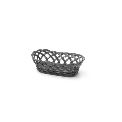 Кошики ткані - овальний - чорний - 225x130x(H)55 mm 426234 Hendi