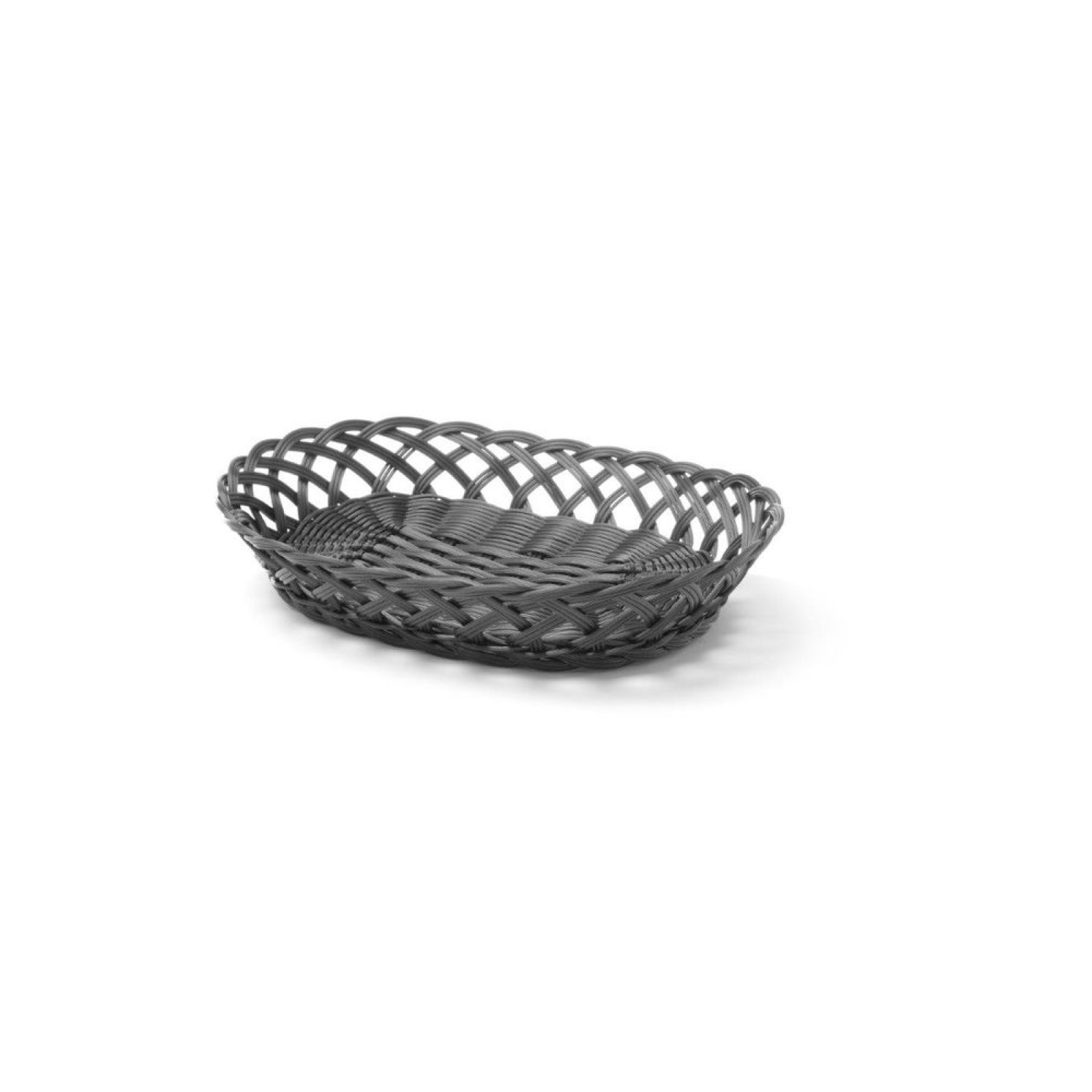 Кошики ткані - овальний - чорний - 320x230x(H)55 mm 426265 Hendi PP (Polypropylene)