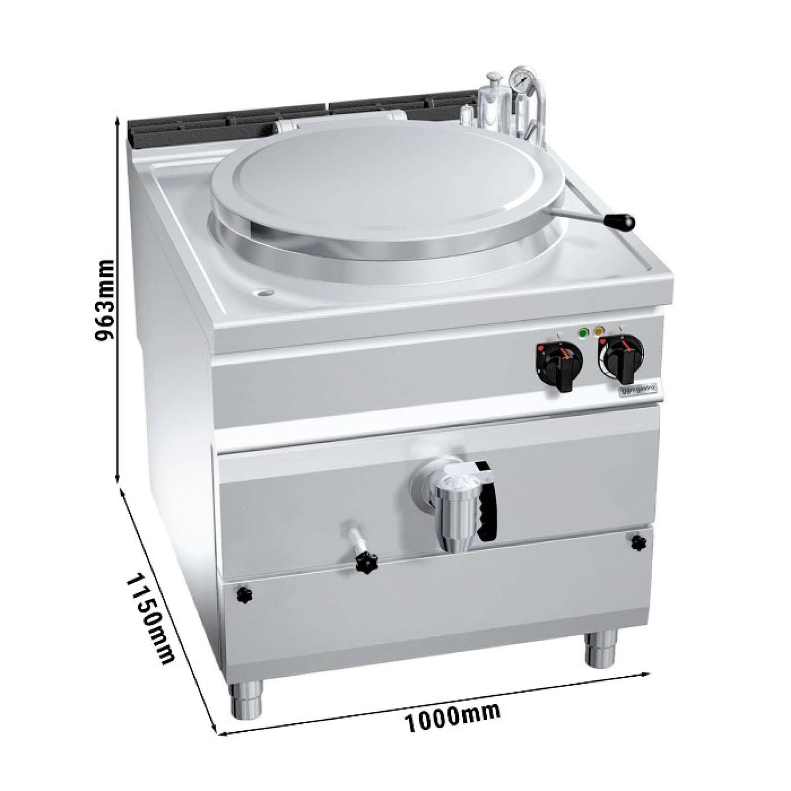 Котел пищеварочный электрический GGM Gastro EKB899HI200