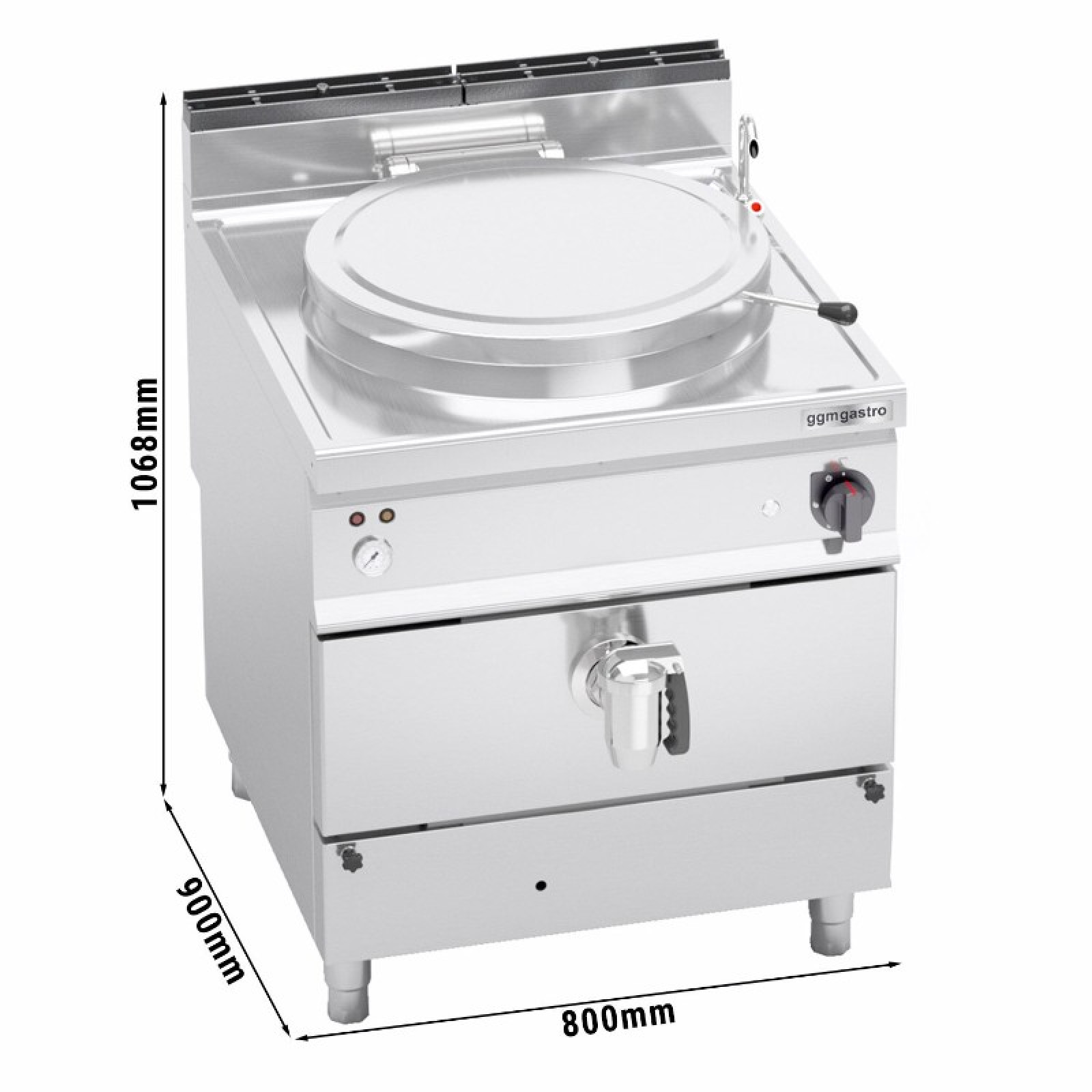 Котел пищеварочный газовый GGM Gastro GKB899HI100