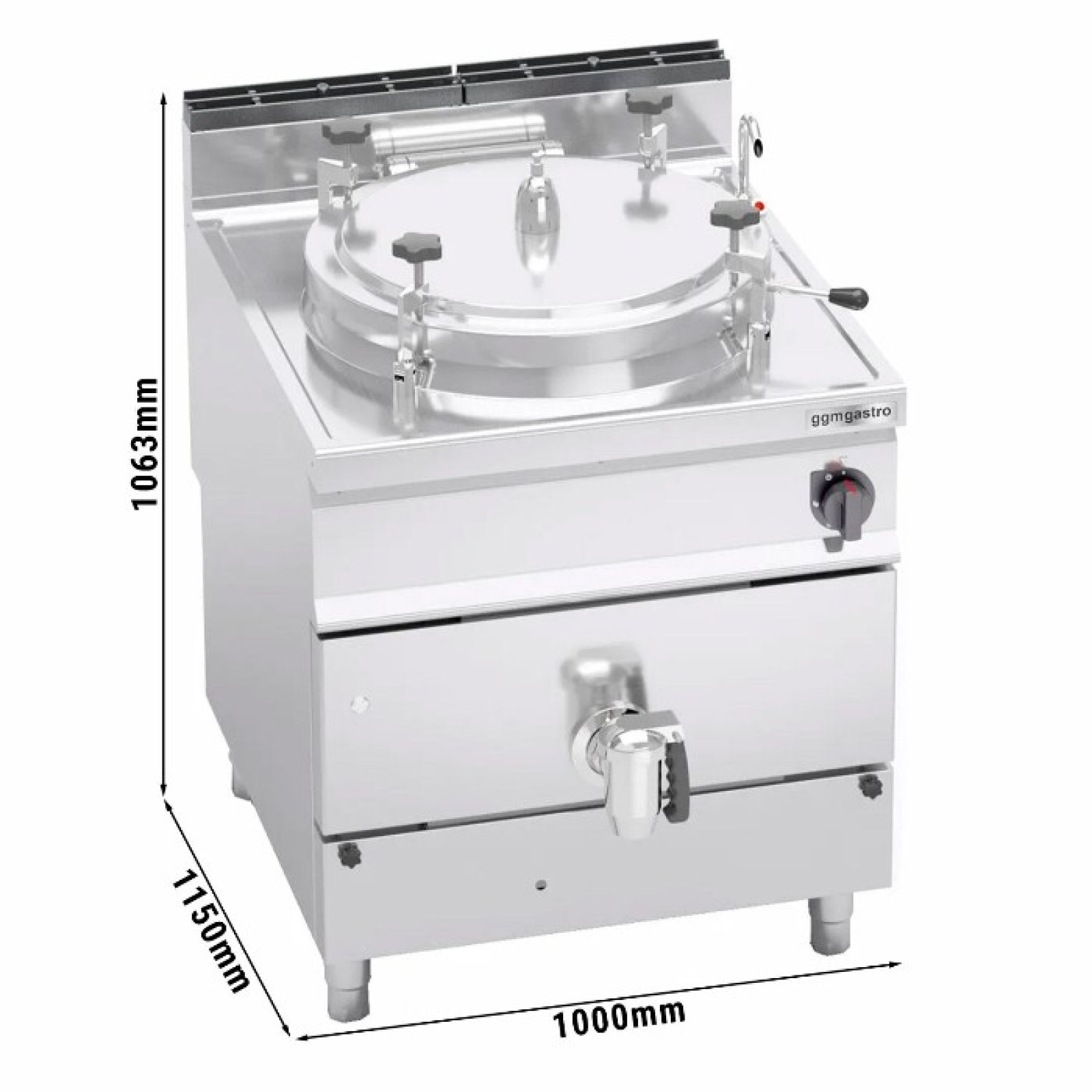 Котел пищеварочный газовый GGM Gastro GKB899HI200D