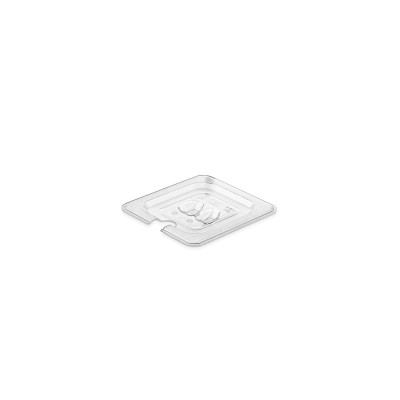 Кришка для гастроємності з полікарбонату GN 1/6 з вирізом GNPL--0016N Gastro Plast PC Прозорий