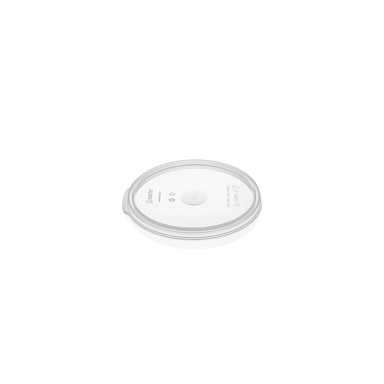 Крышка для круглого контейнера из поликарбоната для 2,1 л, 4,2 л GRPL--002 Gastro Plast PC Прозрачный
