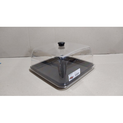 Кришка-купол 280х280, сумісна з GFT--0018BL GF--0018 Gastro Plast PC Прозорий