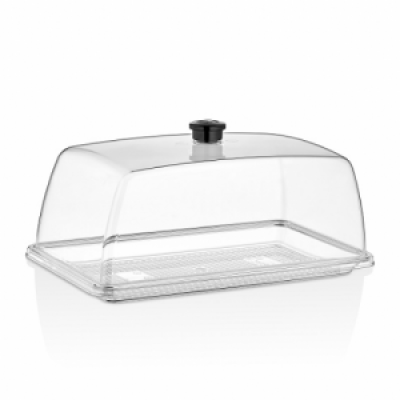 Крышка купол GN1/3 совместима с подносом GFT-0013BL, GFT-0013 GF-0013BL Gastro Plast PC Прозрачный