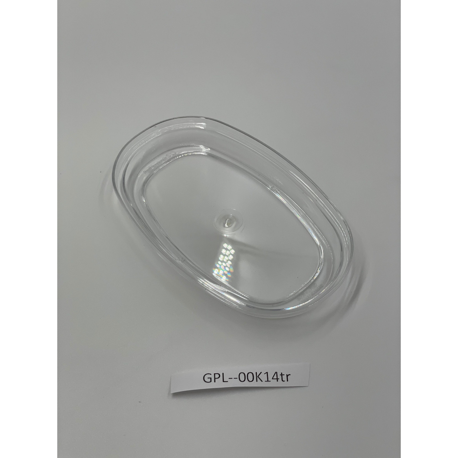 Кришка овальної тарілки, підходить для GP-00K14W GPL--00K14tr Gastro Plast PC Прозорий