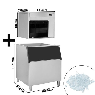 Льдогенератор чешуйчатого льда - 220 кг / 24 ч GGM Gastro FEI220N#EVI350F
