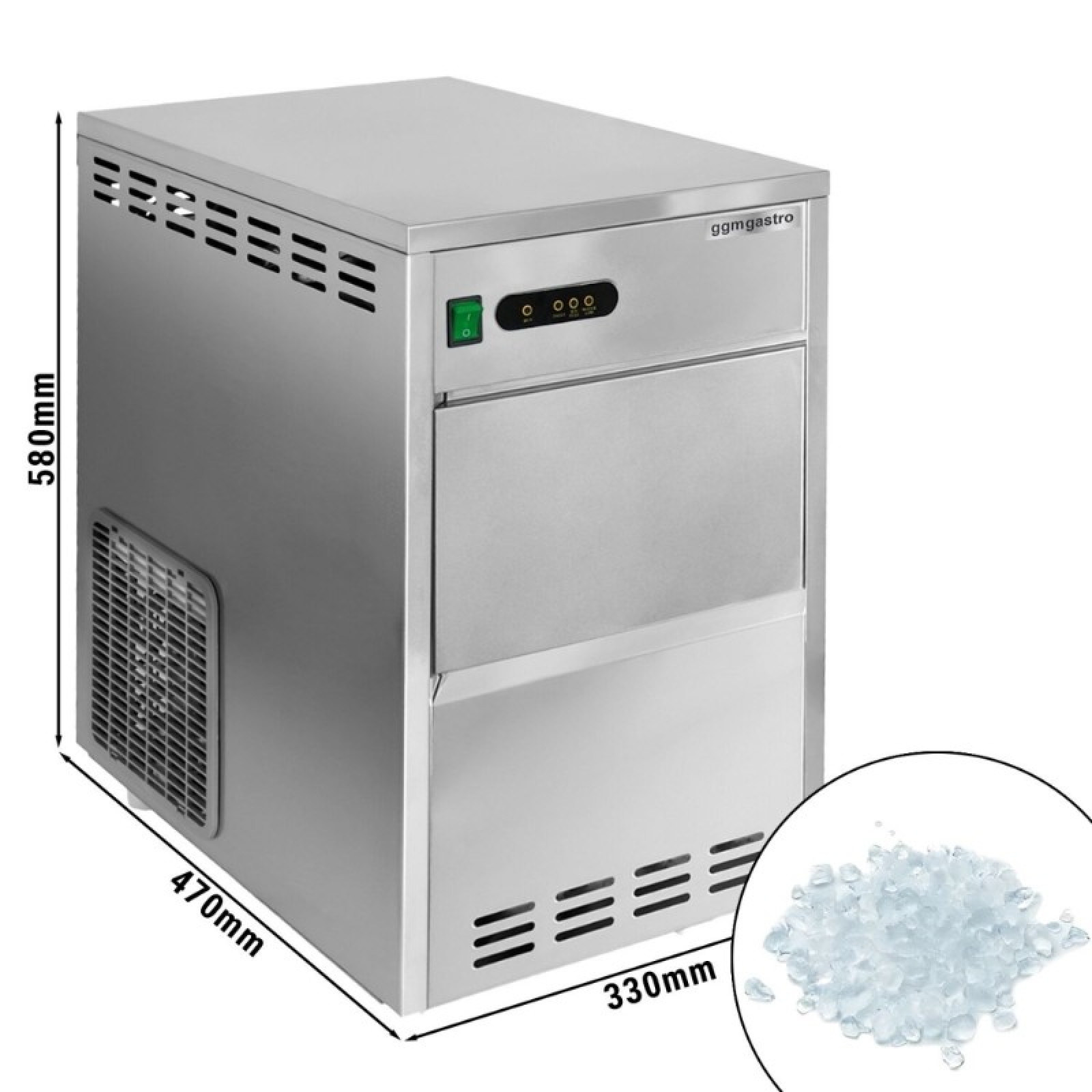 Льодогенератор  - 30 кг / 24ч GGM Gastro EFBH345-N
