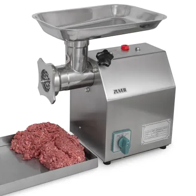 М'ясорубка професійна ZUVER 12 Grinder LUX 850W Reverse мотор мідний горловина з нержавіючої сталі