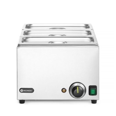 Марміт Bain-marie 1/1, 230В/1000Вт, 590x332x(H)242мм + гастроємність 3шт 1/3 100 238967 Hendi