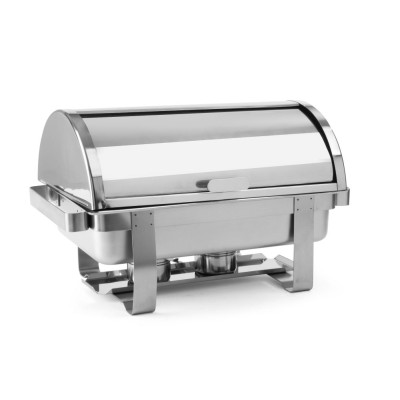 Мармит настольный, крышка Rolltop, подогрев топливной пастой - GN 1/1, 9 л 470206 Hendi 18/0 Stainless steel