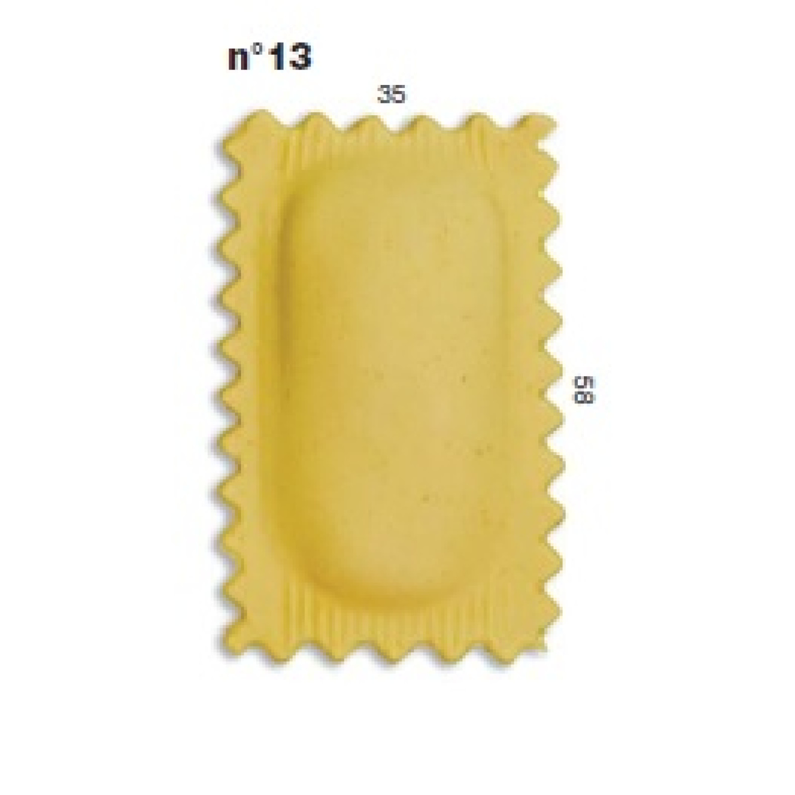 Матрица для равиоли La Monferrina Multipasta №13 (35х58мм)