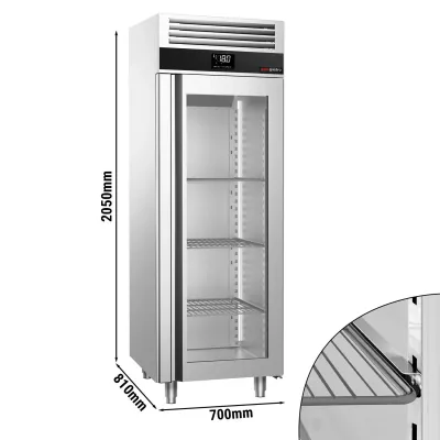 Морозильна шафа - 0.7 x 0.81 м GGM Gastro TF700NDG-EF