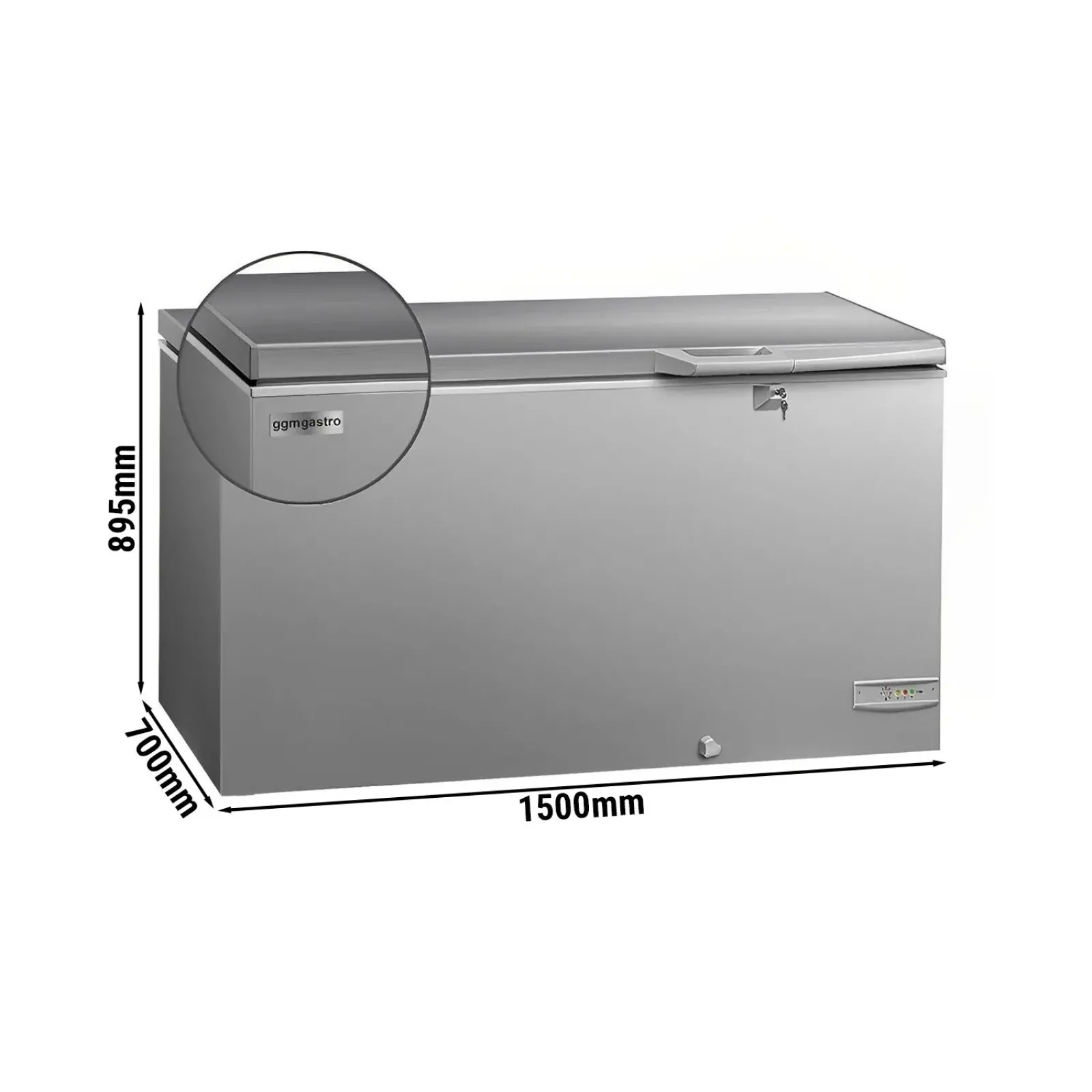Морозильная ларь - 388л GGM Gastro TTG388EN