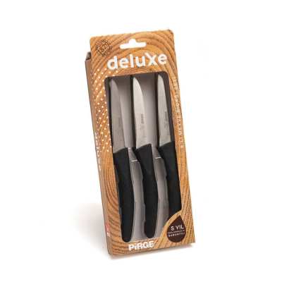 Набір ножів для фруктів DELUXE, 6 предметів, чорний