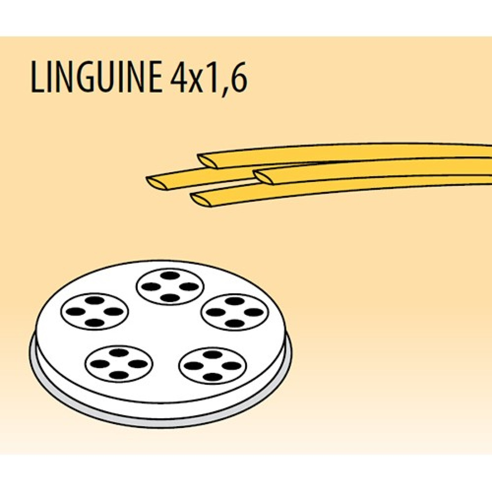 Насадка Fimar на пресс Linguine d78 4x1,6