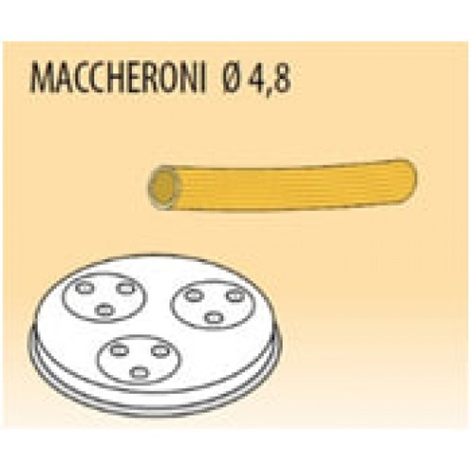 Насадка Fimar на преcс Maccheroni d50 Ø 4,8