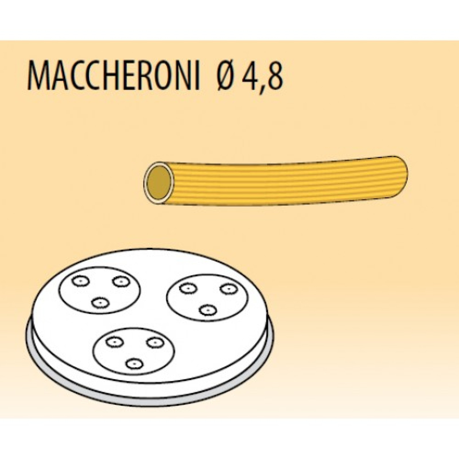 Насадка Fimar на пресс Maccheroni d57 Ø 4,8