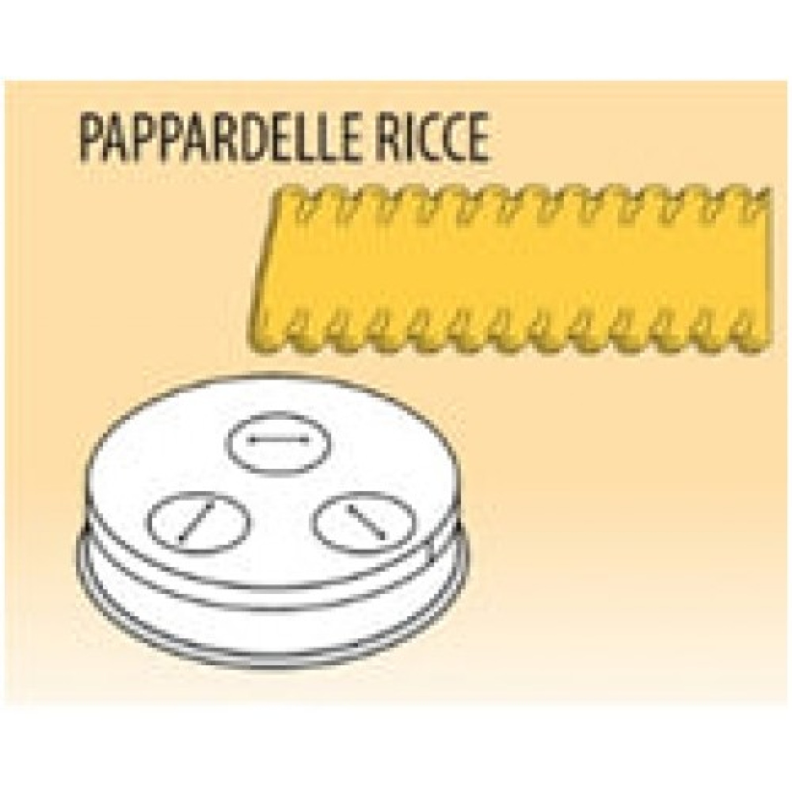 Насадка Fimar на прес Pappardelle Ricce d50