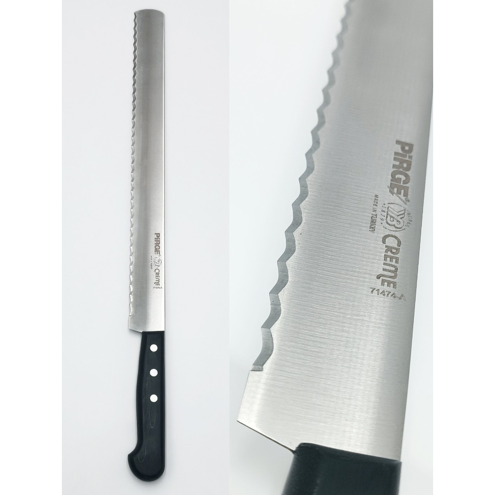 Нож для торта (тип А), CREME, 30 см, широкий, черный PRG71474-A-01 Pirge Черный
