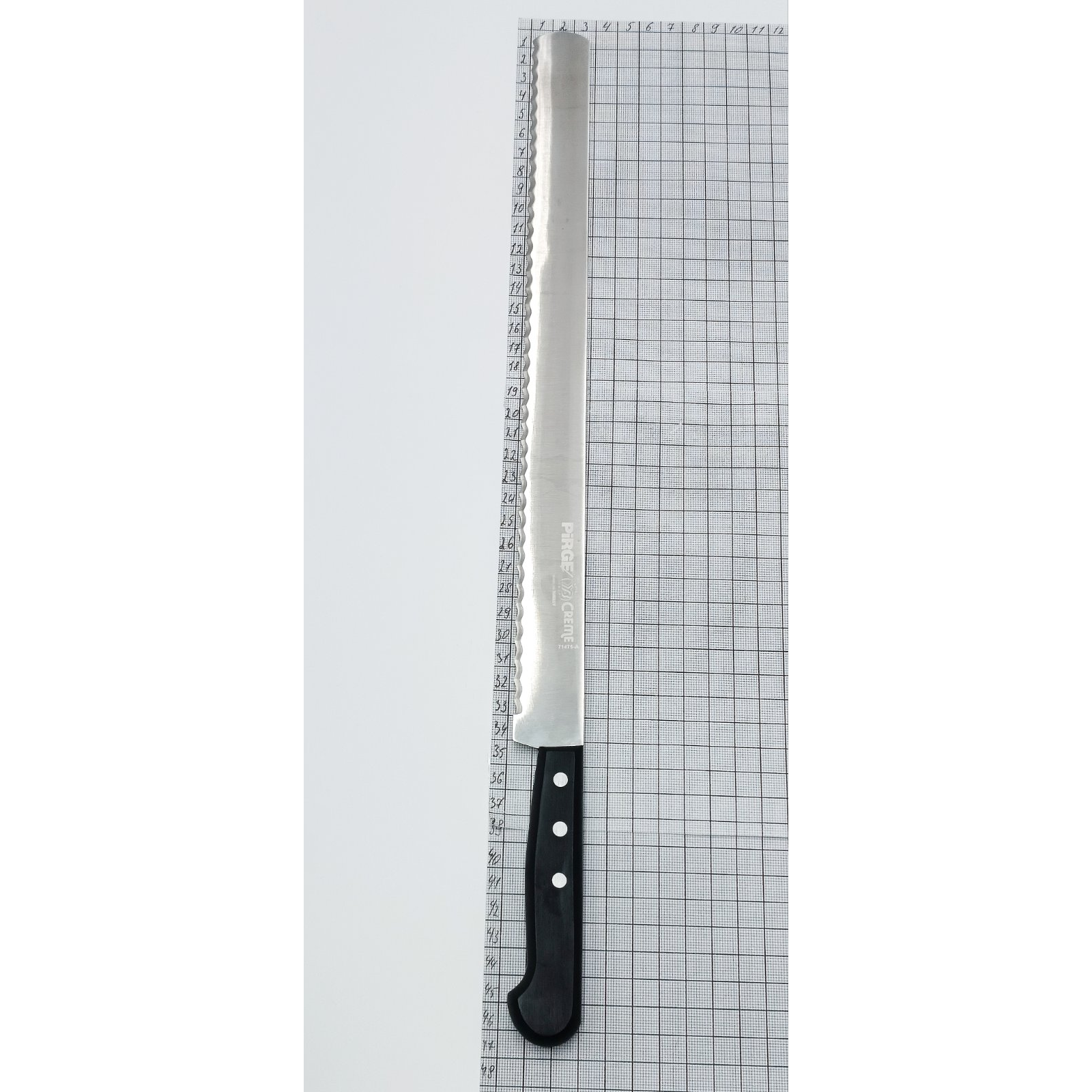 Ніж для торта (тип А), CREME, 35 см, широкий, чорний PRG71475-A-01 Pirge Чорний - 1
