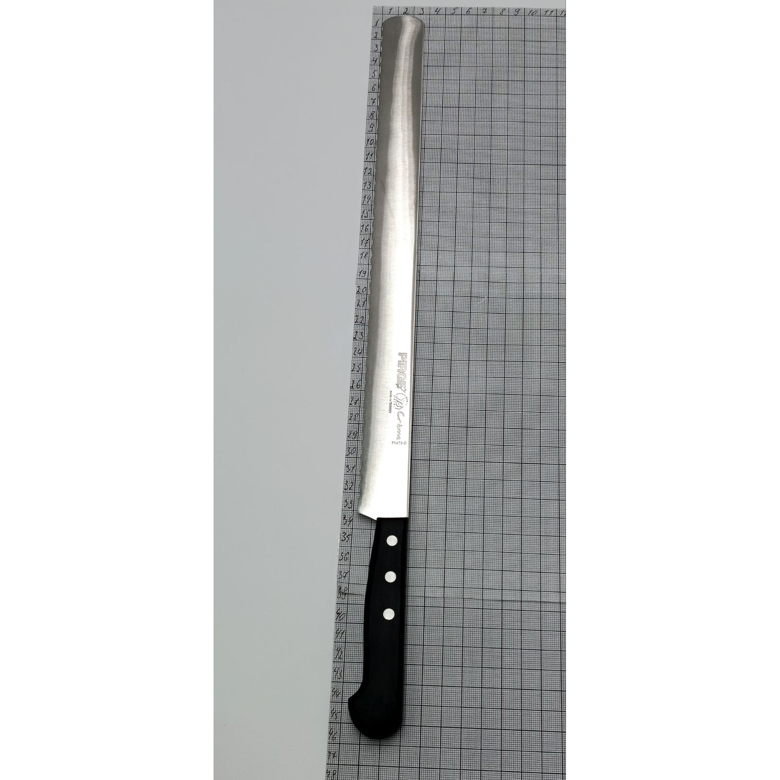 Ніж для торта (тип D), CREME, 35 см, широкий, чорний PRG71475-D-01 Pirge Чорний - 1