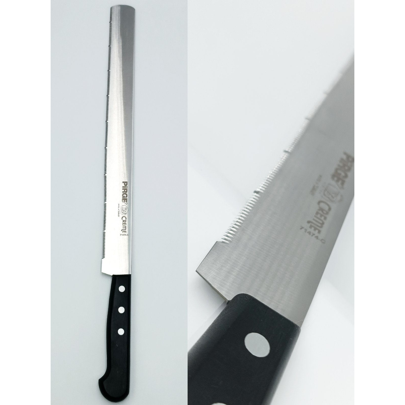 Нож для торта (тип С), CREME, 30 см, широкий, черный PRG71474-C-01 Pirge Черный