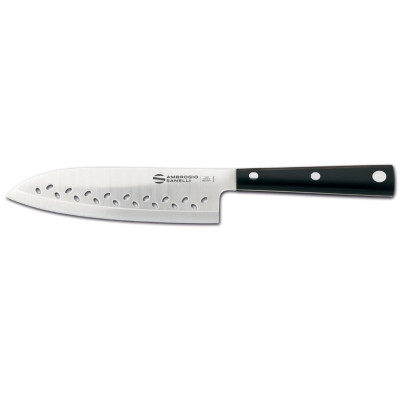 Ніж Hasaki Santoku, Ambrogio Sanelli, (L)290mm H350.016 Hendi Stainless steel;X50CrMoV15 Stainless steel;POM (Polyoxymethylene)